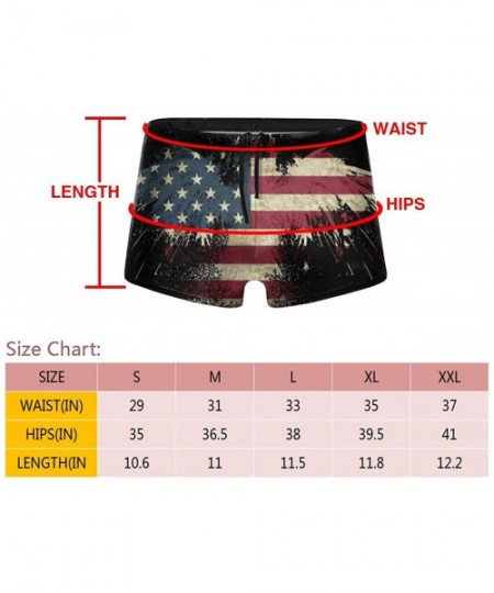 Briefs Men's Swimwear Briefs Swim Trunk American Flag Bikini Boxer Swimsuit - Usa Flag 13 - CB19CD8XIS2