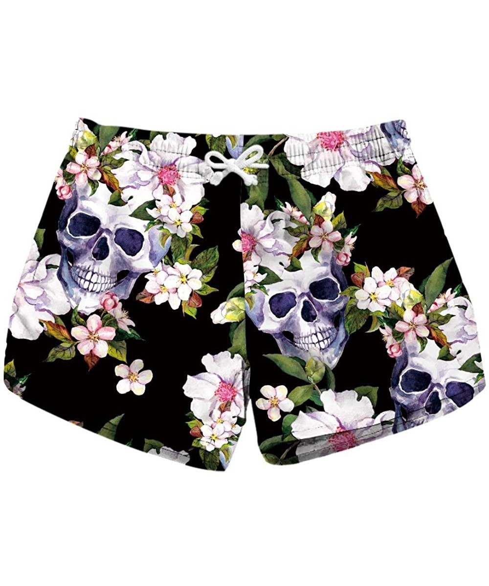 Board Shorts Clip Women's Quick Dry Board Shorts Beach Shorts-3-Lbp-6041 - Dendrobium Flower Flowering Plant - C419DDTI0AU