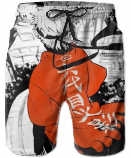 Board Shorts Anime Kakashi Men's Beach Shorts Boardshorts for Swim-Beach. - Naruto 5 - CG19DA9W4MN