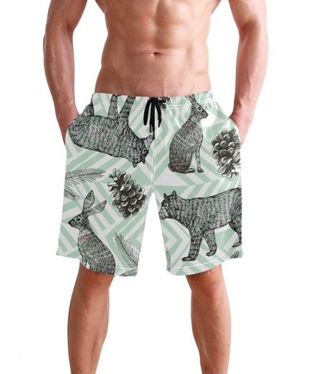 Board Shorts Watercolor Painting Retro Men's Swim Trunks Beach Shorts Boardshort 2030034 - 2030040 - C818UG8958D