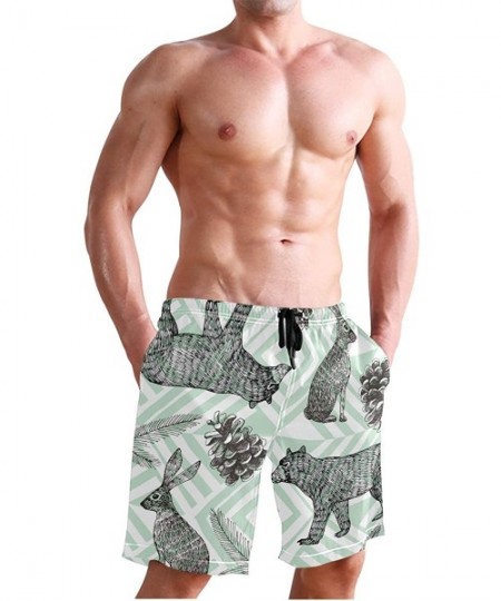 Board Shorts Watercolor Painting Retro Men's Swim Trunks Beach Shorts Boardshort 2030034 - 2030040 - C818UG8958D