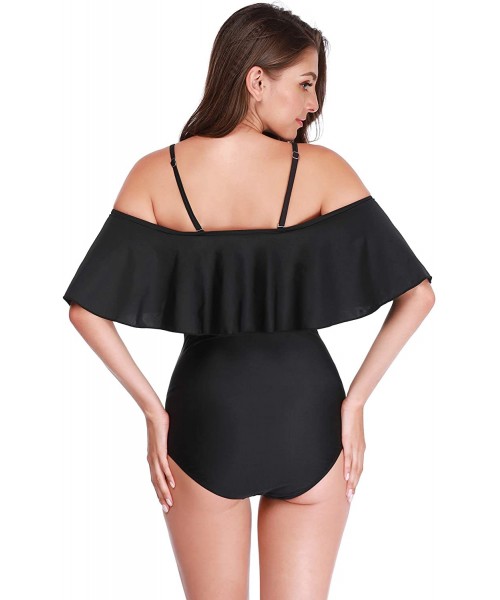 One-Pieces Maternity Swimsuits Maternity Swimwear Womens Summer Bikinis Tankini Pregnancy Beachwear - Black - C418OMSQHK5