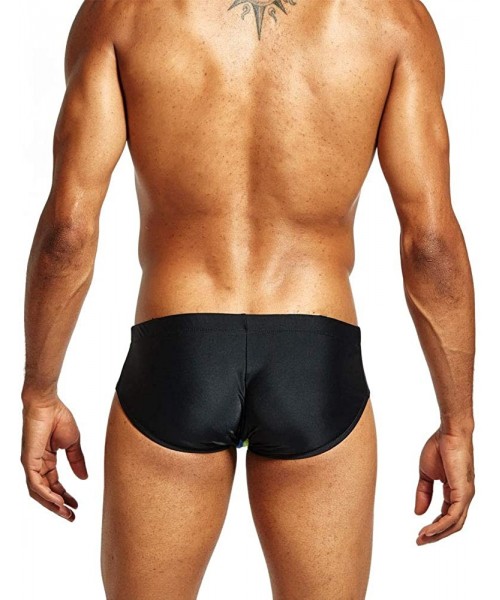 Briefs Sport Mens Freedom Comfortable Bikini Swimsuit Sexy Micro Mesh Breathable Swim Briefs - Black - C618RLAQA3A