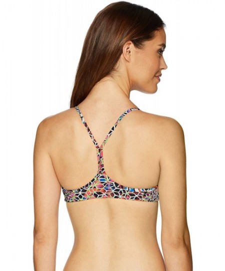 Tops Women's Rule Breaker Be Bandeau MaxLife Bikini Top - Mosaic - C518CKLSMCX