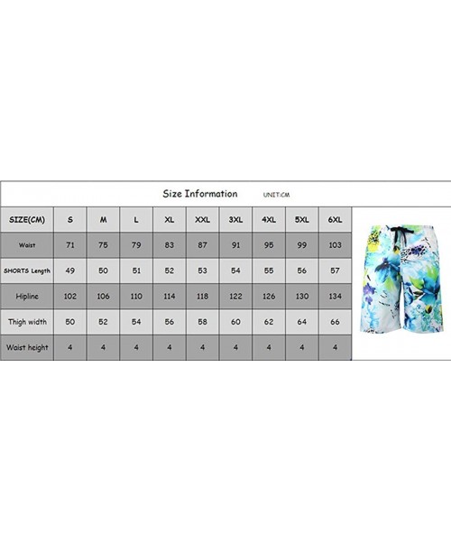 Board Shorts Mens 3D Printed Swim Trunks Beachwear Sports Running Swim Board Shorts - Multi-106 - C318R76TS2A