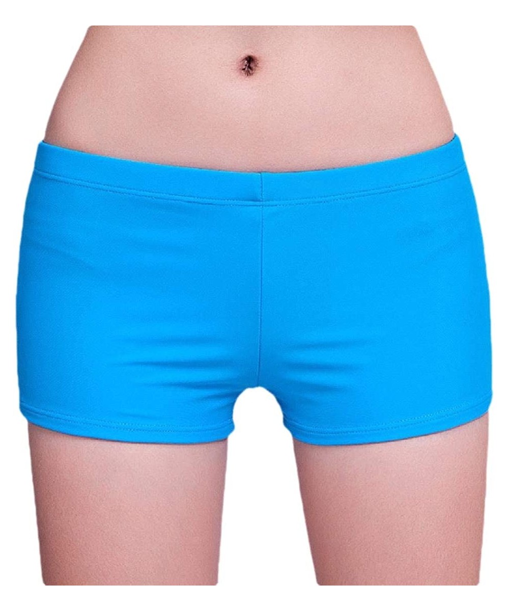 Board Shorts Women Stretch Swim Bottom Sport Board Shorts Solid Tankini Shorts - 1 - CQ18U2I7HSS