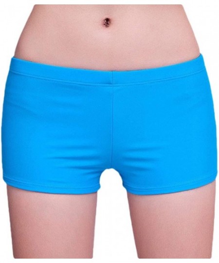 Board Shorts Women Stretch Swim Bottom Sport Board Shorts Solid Tankini Shorts - 1 - CQ18U2I7HSS