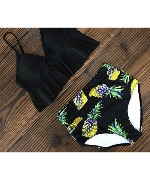 Sets High Waist Bikini Swimwear Swimsuit Push Up Bathing Suit Biquini Plus Size Beach Wear - Y2 - CW18U9TS6OD