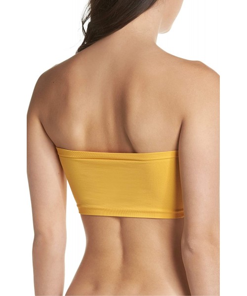 Tops Women's Seamless & Lace Bandeau - Daffodil - CD18OG0QUD2