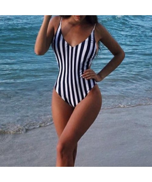 One-Pieces One Piece Monokini Swimsuits for Women Sexy Tummy Control Floral Print Bathing Suit Summer Beach Bikini Swimwear -...