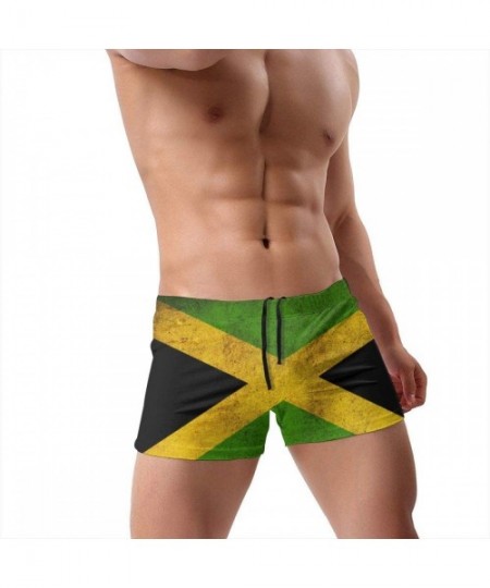 Briefs Men's Swimwear Briefs Swim Trunk Portuguese Flag Bikini Boxer Swimsuit - Jamaican Flag 21 - CT19CD9XUEQ