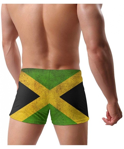 Briefs Men's Swimwear Briefs Swim Trunk Portuguese Flag Bikini Boxer Swimsuit - Jamaican Flag 21 - CT19CD9XUEQ