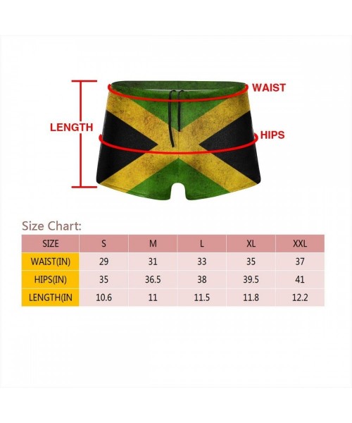 Briefs Men's Swimwear Briefs Swim Trunk Portuguese Flag Bikini Boxer Swimsuit - Jamaican Flag 21 - CT19CD9XUEQ