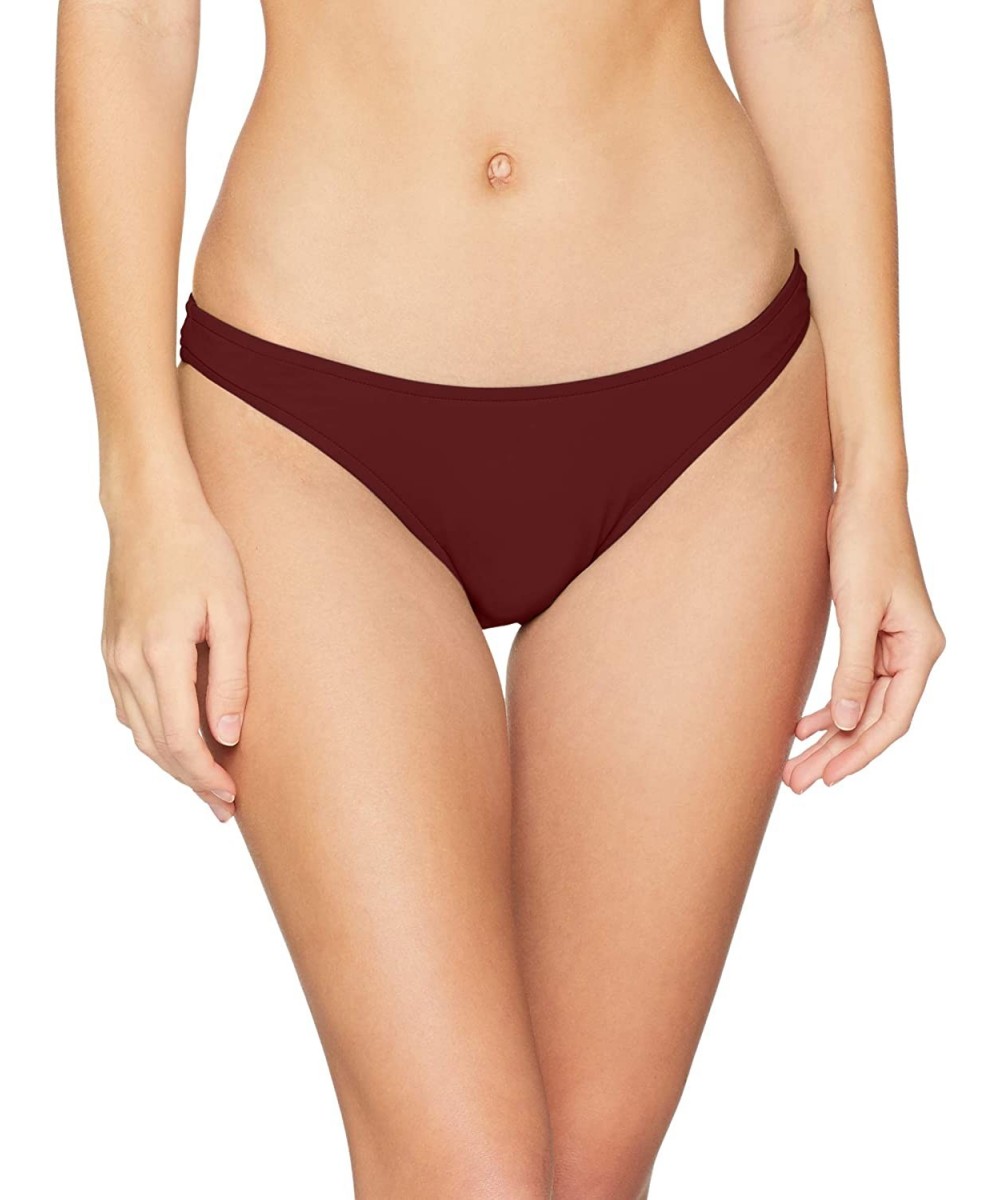 Tankinis Women's Active High Cut Pant Bikini Bottom Swimsuit - Active Plum - C118IQIA6AT