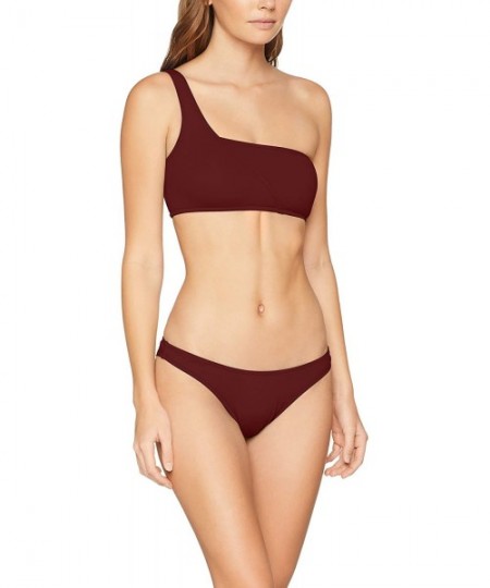 Tankinis Women's Active High Cut Pant Bikini Bottom Swimsuit - Active Plum - C118IQIA6AT