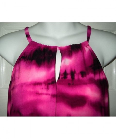 Tankinis Kirkland Signature Tankini Swimsuit TOP- Look & Feel Slimmer! - Pink/Black - CM12GS5QZXN