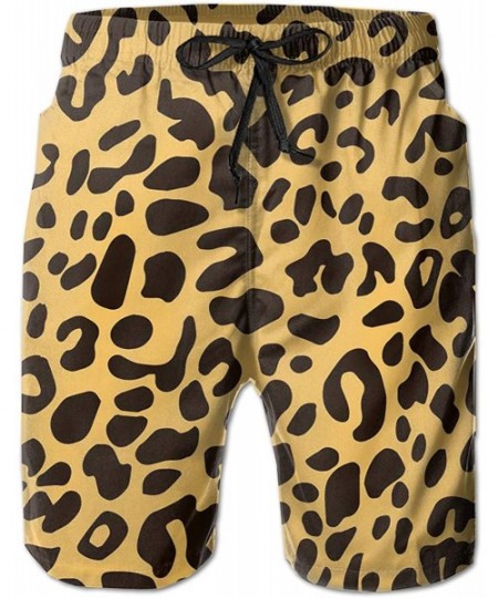 Trunks Boys Board Shorts Colorful Leopard Print Quick Dry Swim Surf Trunks - C918QIG8WY2