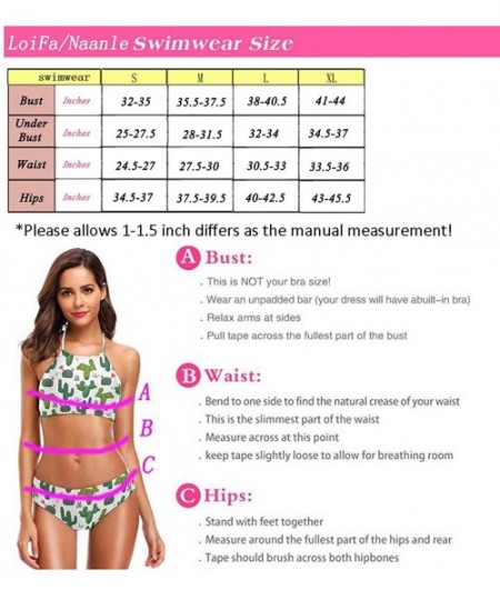 Racing Women's Ethnic Retro Hot Neck Tie Halter 2 Pcs High Waist Push up Swimsuit Bathing Bikini Set for Girls Neon Colors - ...