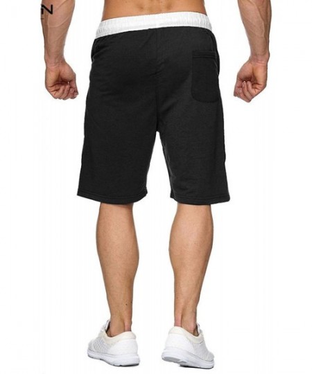 Racing Men Workout Gym Running Shorts Training with Inner Compression Quick Dry - Black-a - C21970G3X4M