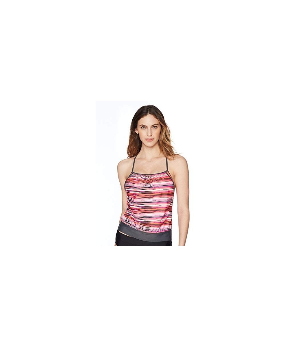 Tankinis Women's Swimwear 2-in-1 Blouson Tankini Top - Dream Weaver - CJ188ZEA7X9