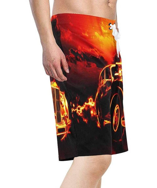 Board Shorts Men's Printed Board Shorts Loose Fit Quick Dry No Mesh Lining - Multi 9 - CS18QNSR70Z