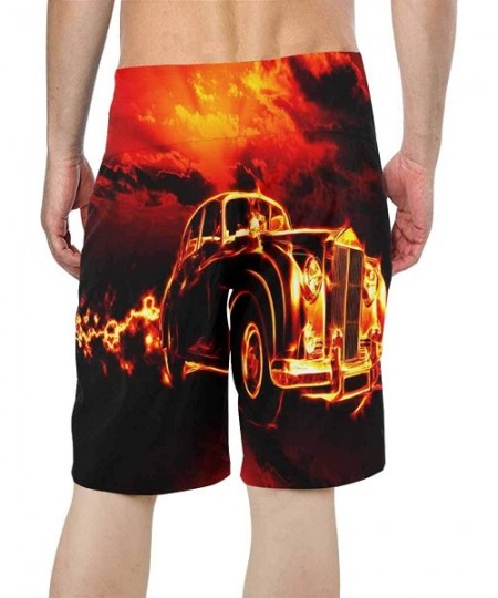 Board Shorts Men's Printed Board Shorts Loose Fit Quick Dry No Mesh Lining - Multi 9 - CS18QNSR70Z