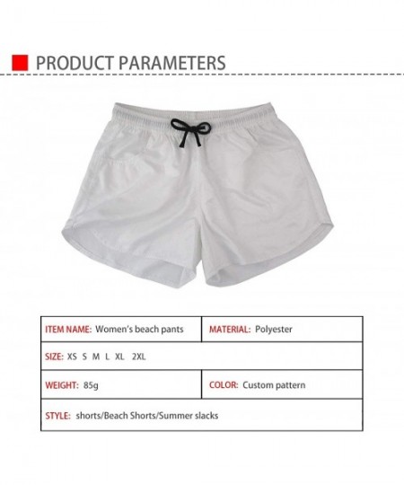 Board Shorts Women's Summer Fashion Board Shorts Quick Dry Drawstring Swim Trunks - Pug 3 - CX18Q53OKKD