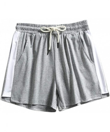 Board Shorts Sport Fitness Short Pant- Women Summer Sport Casual Shorts Beach Short Pants - K-gray - CW19C6E402M