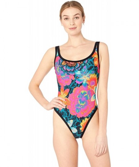 One-Pieces Women's Rocky One Piece Swimsuit with Strappy Back Detail - Fleur Floral - CY18HWCI77N