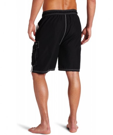 Trunks Men's Barracuda Swim Trunks (Regular & Extended Sizes) - Black - CY115R0U9XN