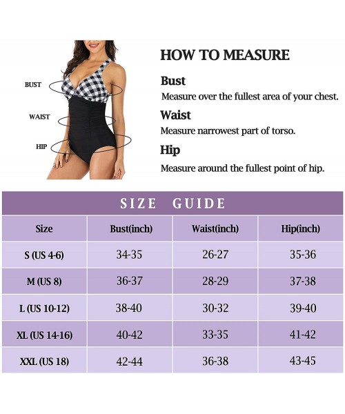 One-Pieces One Piece Swimsuits for Women Tummy Control Swimwear Vintage Floral Swim Suit Modest Padded Bathing Suits Ruched P...