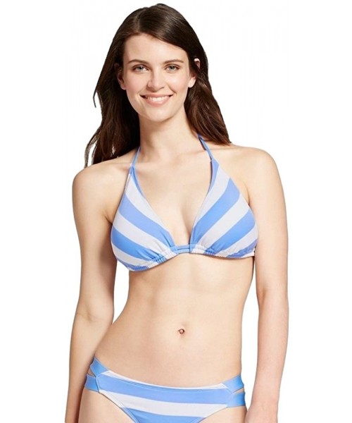 Tops Women's Triangle Bikini Top - Snow Cap Blue - CJ180GDDC5U