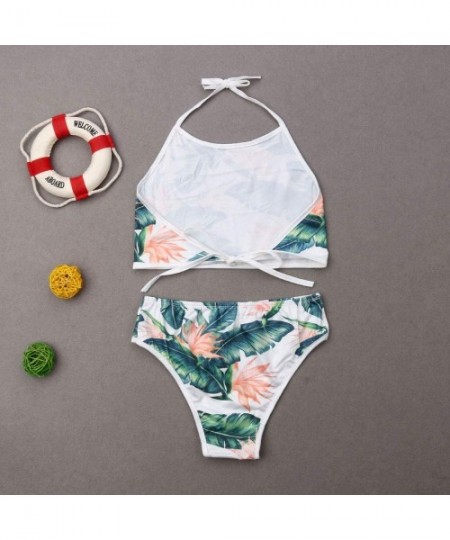 Racing Family Matching Clothing Daddy&Boy Swimsuit Mommy&Girl Leaf Cactus Floral Bathing Trunk Beachwear Bikini Monokini Gree...