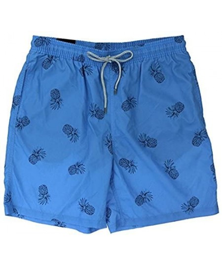 Trunks Mens Swim Short-Blue Pinapple- XXLarge - CI12HU3MMST