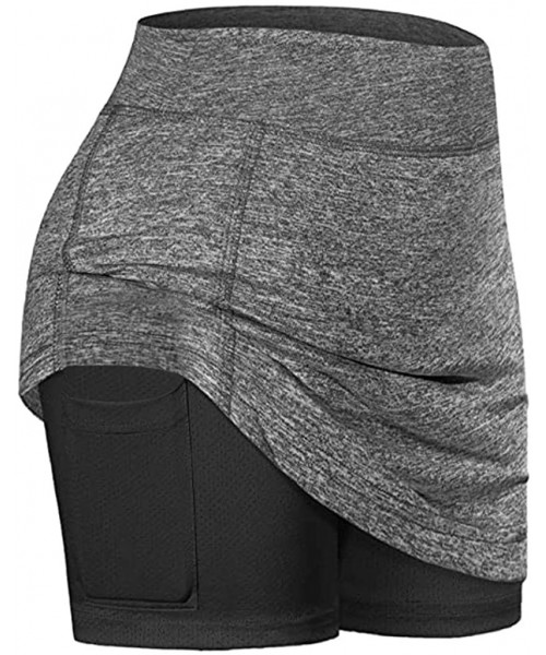 Rash Guards Womens Yoga Pants Stretchy Ruched Butt Lifting Workout Running Shorts with Tummy Control Camo Yoga Shorts A gray ...