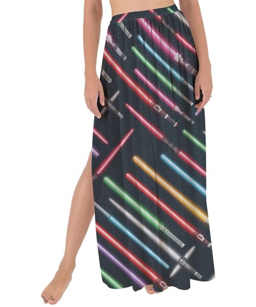 Cover-Ups Lightsabers Star Wars Inspired Maxi Sarong Skirt - CG18XICHS6M