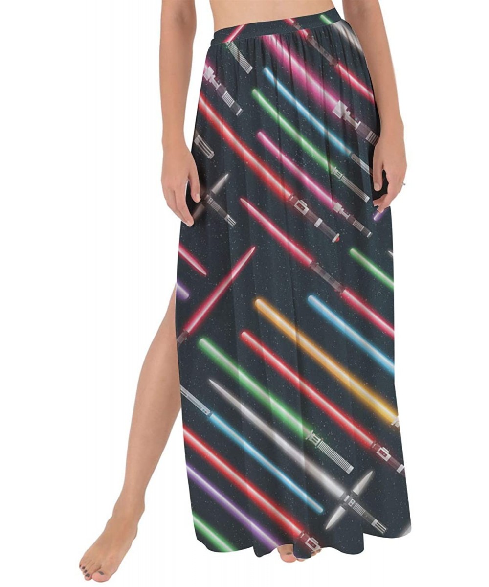 Cover-Ups Lightsabers Star Wars Inspired Maxi Sarong Skirt - CG18XICHS6M