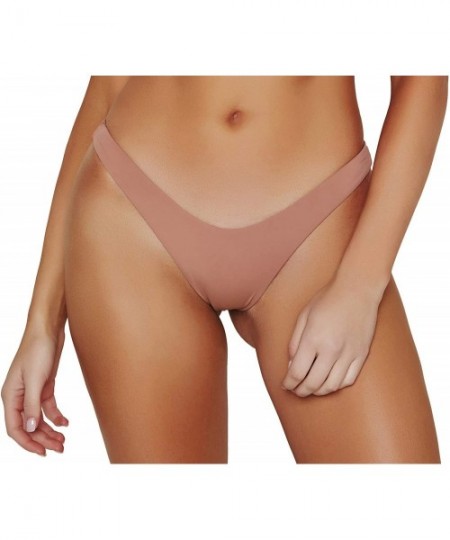 Tankinis Women's Seamless Hi Leg Thong Bottom - Rose Dawn - CZ18SSAD2Y4