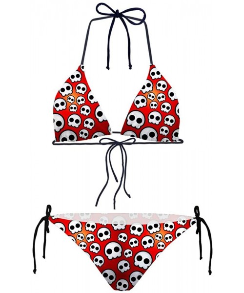 Sets Skull Bikini Women's Fashion Sexy 2 Piece Swimsuits - Skull 2 - CO18O52DRUO