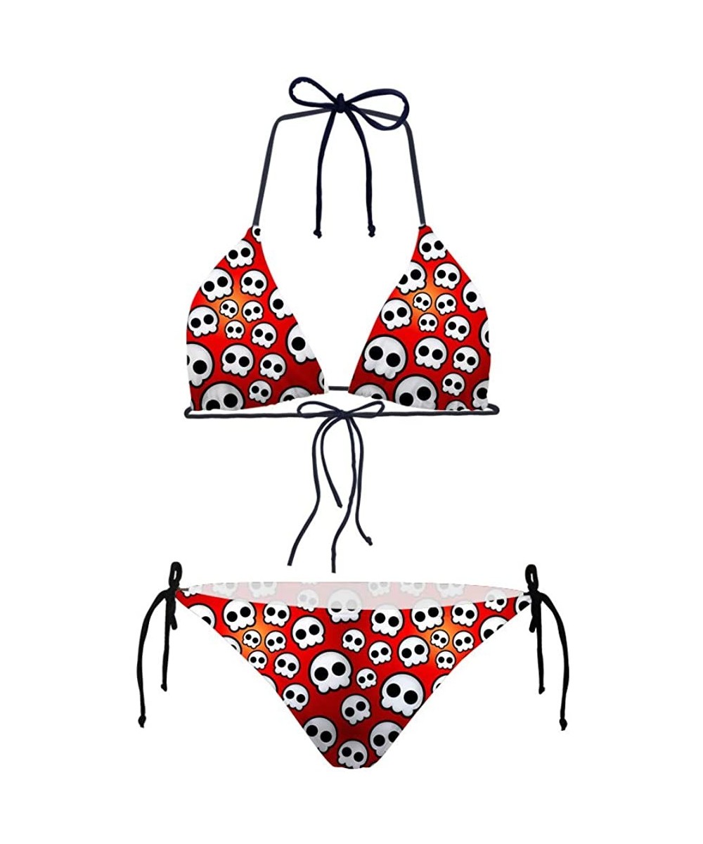 Sets Skull Bikini Women's Fashion Sexy 2 Piece Swimsuits - Skull 2 - CO18O52DRUO