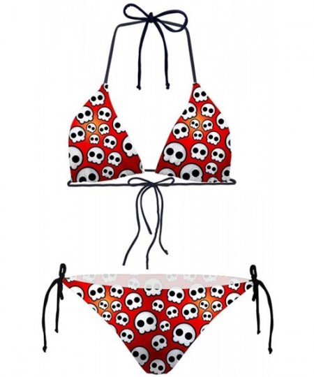 Sets Skull Bikini Women's Fashion Sexy 2 Piece Swimsuits - Skull 2 - CO18O52DRUO