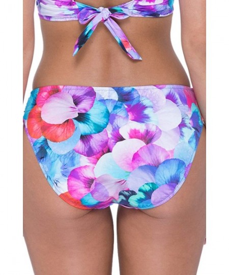 Tankinis Women's Side Tab Swimsuit Bottom - Pocket Full of Posies Multi - C318GDOHCG7