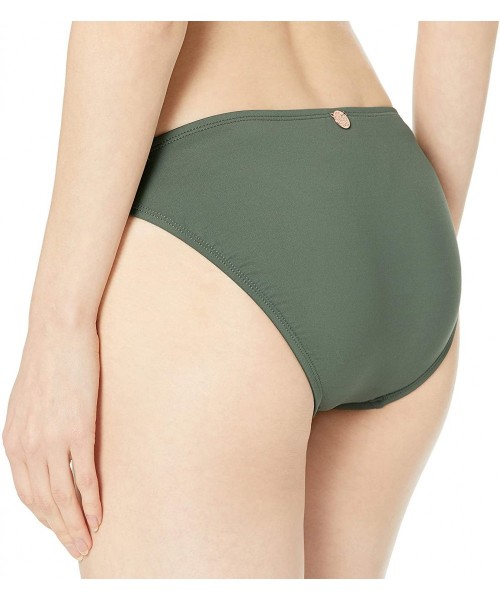 Bottoms Women's Americana Moderate Coverage Bikini Bottom Swimsuit - Rainforest - C7187239G2Z