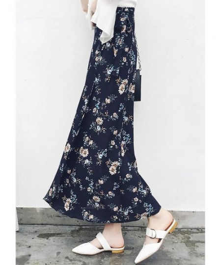 Cover-Ups Wrap Skirt- Floral Maxi Skirts for Women Boho Cover Up Summer Long Skirts for Travel Beach - Floral 8 - CM18T9IQN7E