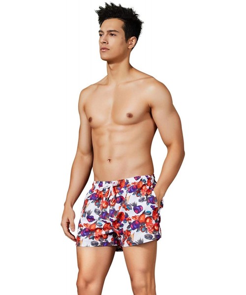 Board Shorts Mens Sports Board Beach Surf Shorts - 91302 Purple - CQ18SIQ9RUE