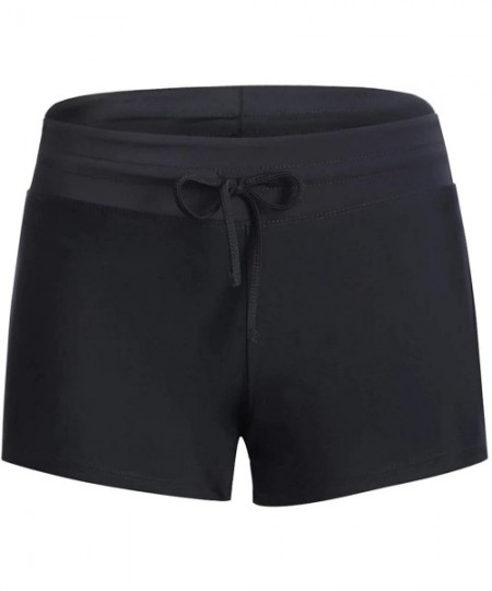 Board Shorts Women Swim Boardshort Black - CI19DS5R2XD