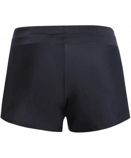 Board Shorts Women Swim Boardshort Black - CI19DS5R2XD