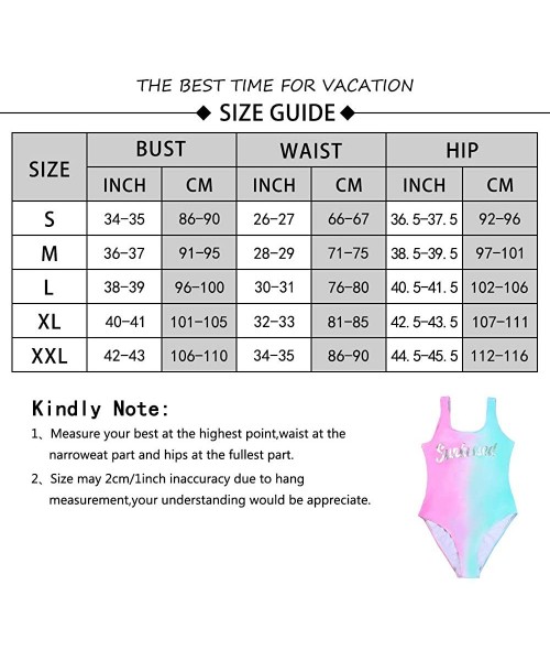 One-Pieces Women's One Piece Swimsuit Bathing Suit High Cut Low Back Tummy Control Athletic Swimwear - Pink Green - C118TDL8XN2