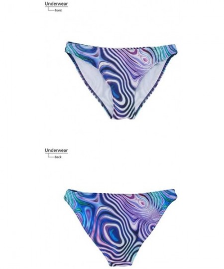 Sets Sexy Scrunch Butt Bikini Two Piece Cheeky Bottom Weed Pot Leaf Marijuana - Color9 - CO196WYGILT