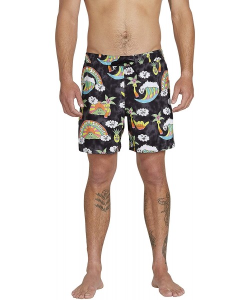 Trunks Men's Ozzie 17" Surf Trunks - Black - CM18TM7LAQW